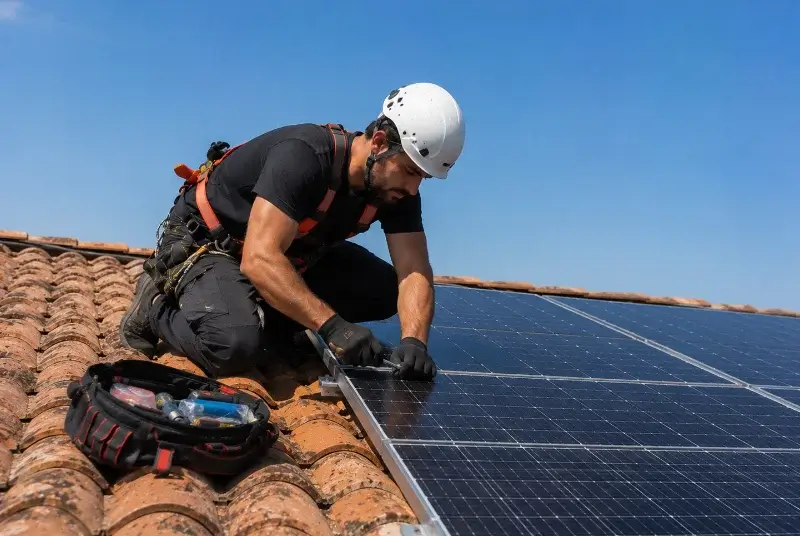 Maintenance et monitoring de panneaux solaires à Coutiches
