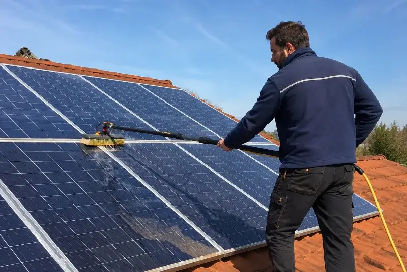 Nettoyage et entretien de panneaux solaires à Coutiches